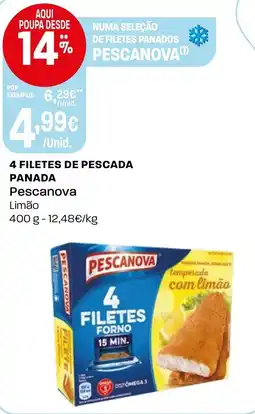 Intermarché 4 filetes de pescada panada pescanova promoção