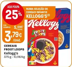 Intermarché Cereais froot loops Kellogg's promoção