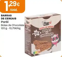 Intermarché Barras de cereais porsi promoção