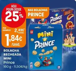 Intermarché Bolacha recheada mini prince promoção