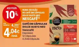 Intermarché Café em cápsulas dolce gusto neo nescafé espresso promoção