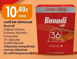 Intermarché Café em cápsulas buondi promoção