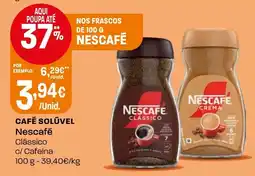 Intermarché Café solúvel nescafé clássico c/ cafeína promoção