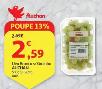 Auchan Uva Branca s/Grainha AUCHAN promoção