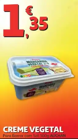 Auchan Creme vegetal promoção