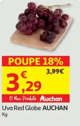 Auchan Uva Red Globe AUCHAN promoção
