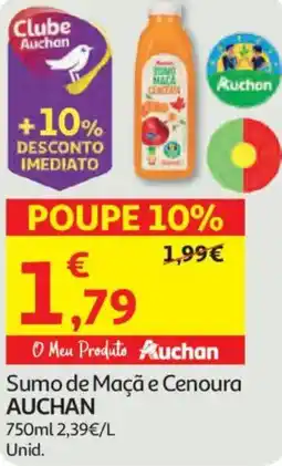 Auchan Sumo de Maçã e Cenoura AUCHAN promoção