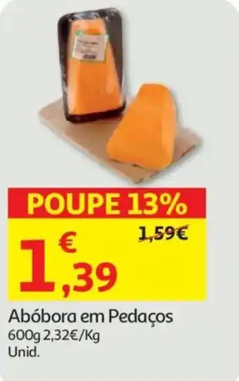 Auchan Abóbora em Pedaços promoção