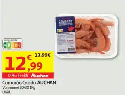 Auchan Camarão Cozido AUCHAN Vannamei 20/30 promoção