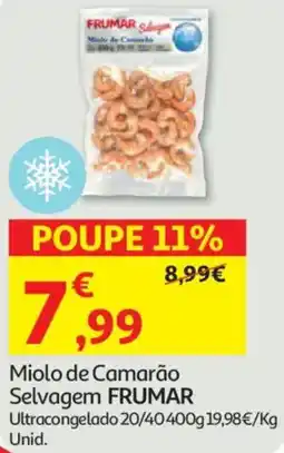 Auchan Miolo de Camarão Selvagem FRUMAR promoção