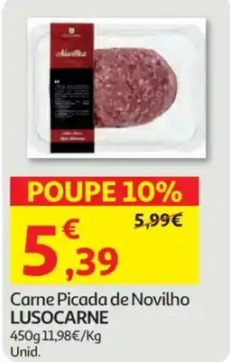 Auchan Carne Picada de Novilho LUSOCARNE promoção