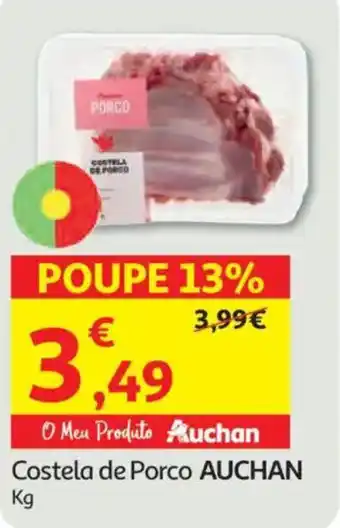Auchan Costela de Porco AUCHAN promoção