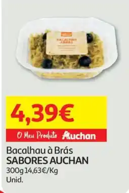 Auchan Bacalhau à Brás SABORES AUCHAN promoção