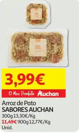 Auchan Arroz de Pato SABORES AUCHAN promoção