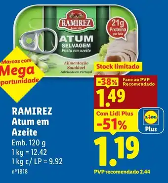 Lidl RAMIREZ Atum em Azeite promoção