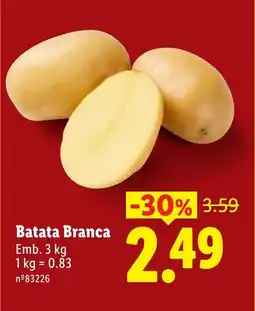 Lidl Batata Branca promoção
