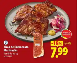 Lidl Tiras de Entrecosto Marinadas promoção