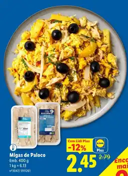 Lidl Migas de Paloco promoção
