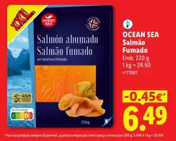 Lidl OCEAN SEA Salmão Fumado promoção