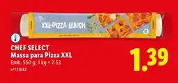 Lidl CHEF SELECT Massa para Pizza XXL promoção