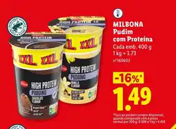 Lidl MILBONA Pudim com Proteína promoção
