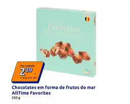 Action Chocolates em forma de frutos do mar AllTime Favorites promoção