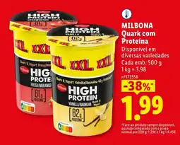 Lidl MILBONA Quark com Proteína promoção