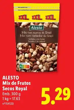 Lidl ALESTO Mix de Frutos Secos Royal promoção