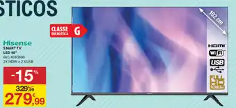 E.Leclerc Hisense Smart TV LED 40" promoção