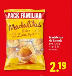 Lidl Madalenas de Laranja promoção