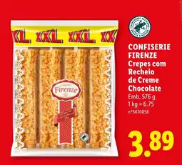 Lidl CONFISERIE FIRENZE Crepes com Recheio de Creme Chocolate promoção