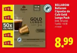 Lidl BELLAROM Bellarom Cápsulas de Café Gold Lungo Pack promoção