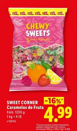 Lidl SWEET CORNER Caramelos de Fruta promoção