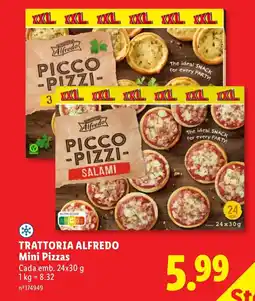 Lidl TRATTORIA ALFREDO Mini Pizzas promoção