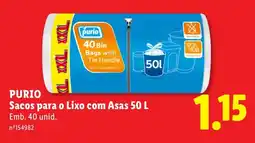 Lidl PURIO Sacos para o Lixo com Asas promoção