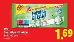 Lidl W5 Toalhitas Húmidas promoção