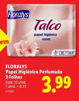 Lidl FLORALYS Papel Higiénico Perfumado 3 Folhas promoção