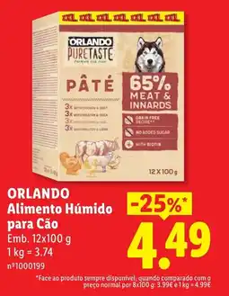 Lidl ORLANDO Alimento Húmido para Cão promoção