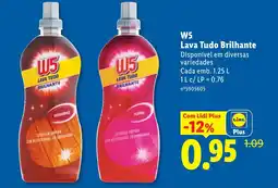 Lidl W5 Lava Tudo Brilhante Disponível em diversas variedades promoção