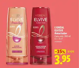 Lidl L'ORÉAL ELVIVE Amaciador Cada promoção