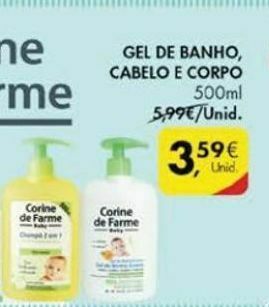 Pingo Doce Gel de banho corine de farme promoção