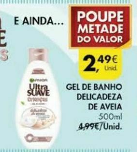 Pingo Doce Gel de banho garnier promoção