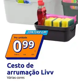 Action Cesto de arrumação Livv 20X15X8 CM promoção