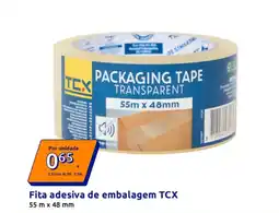 Action Fita adesiva de embalagem TCX 55 m x 48 mm promoção