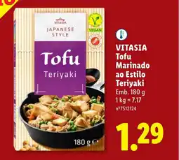 Lidl VITASIA Tofu Marinado ao Estilo Teriyaki promoção