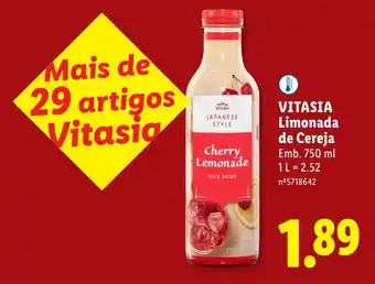 Lidl VITASIA Limonada de Cereja promoção