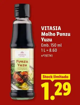 Lidl VITASIA Molho Ponzu Yuzu promoção