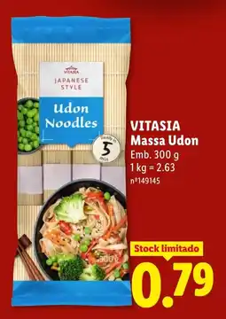 Lidl VITASIA Massa Udon promoção