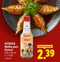 Lidl VITASIA Molho para Gyozas promoção