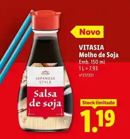 Lidl VITASIA Molho de Soja promoção